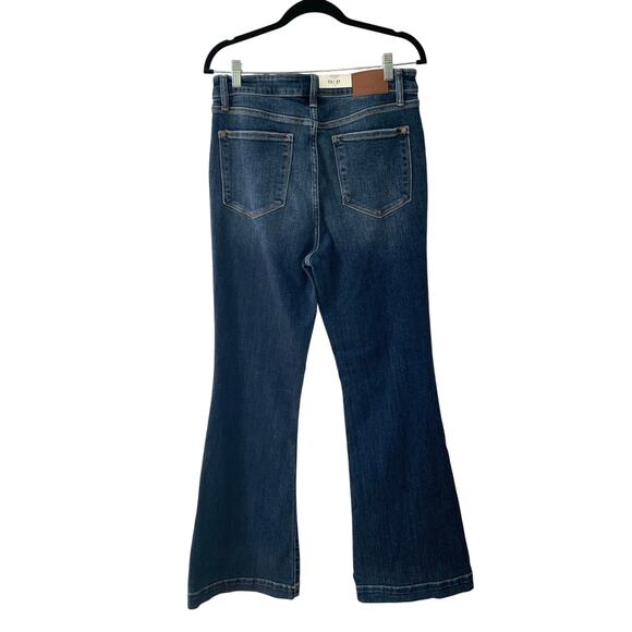 Judy Blue High Waist Classic Contrast Flare Denim for Tall Women - Picture 3 of 6